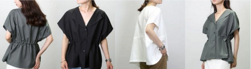 ドロストでウェスト調整『ドロスト ブラウス 』情報サイト